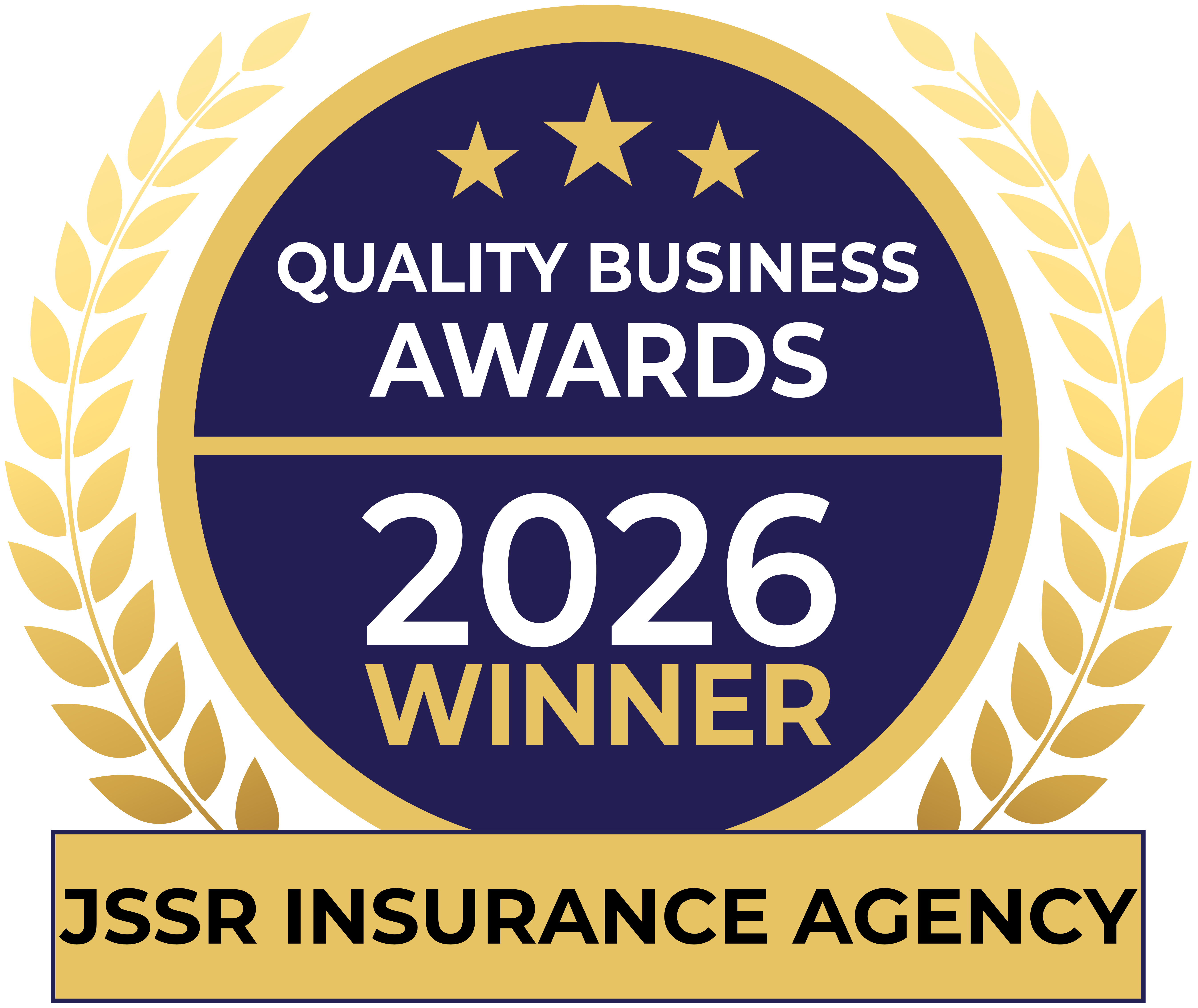 JSSR Insurance Agency 2026 Quality Business Awards Winner